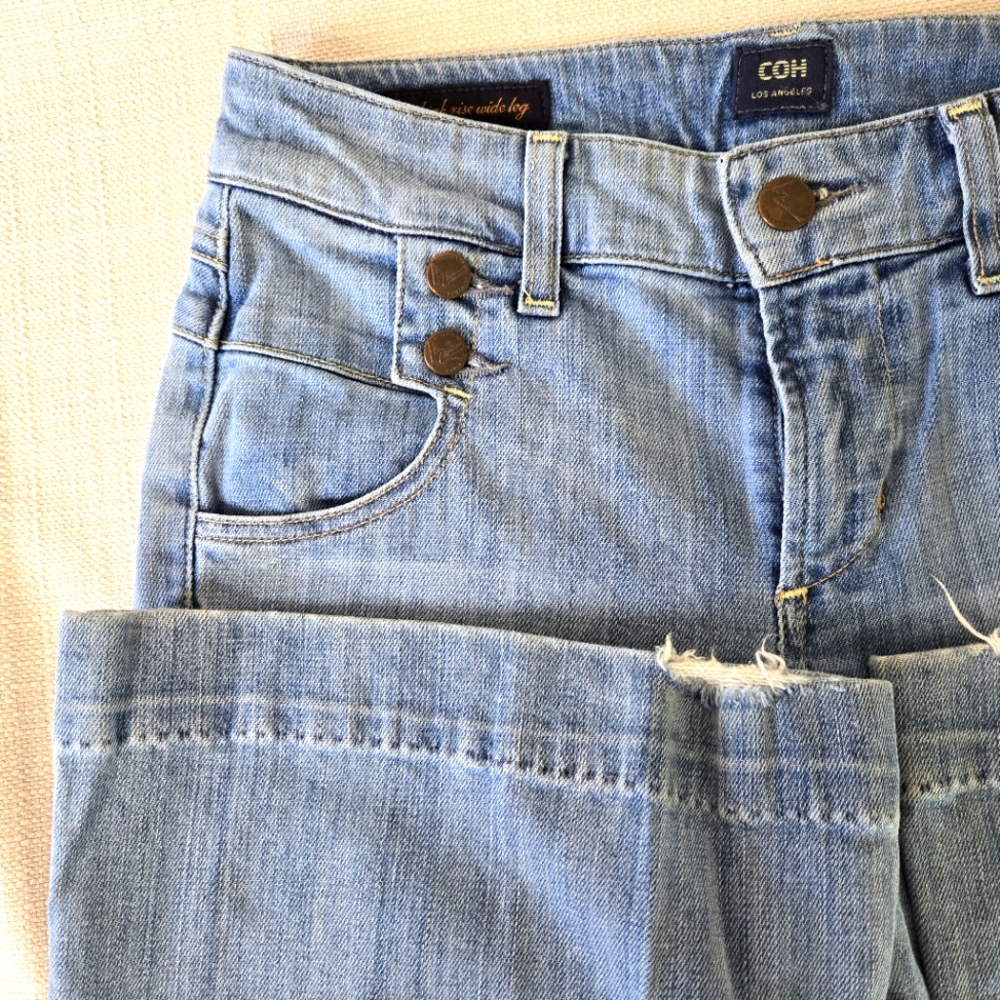 Citizens of Humanity Hutton Stretch High Rise Wide Leg Jeans Size 24